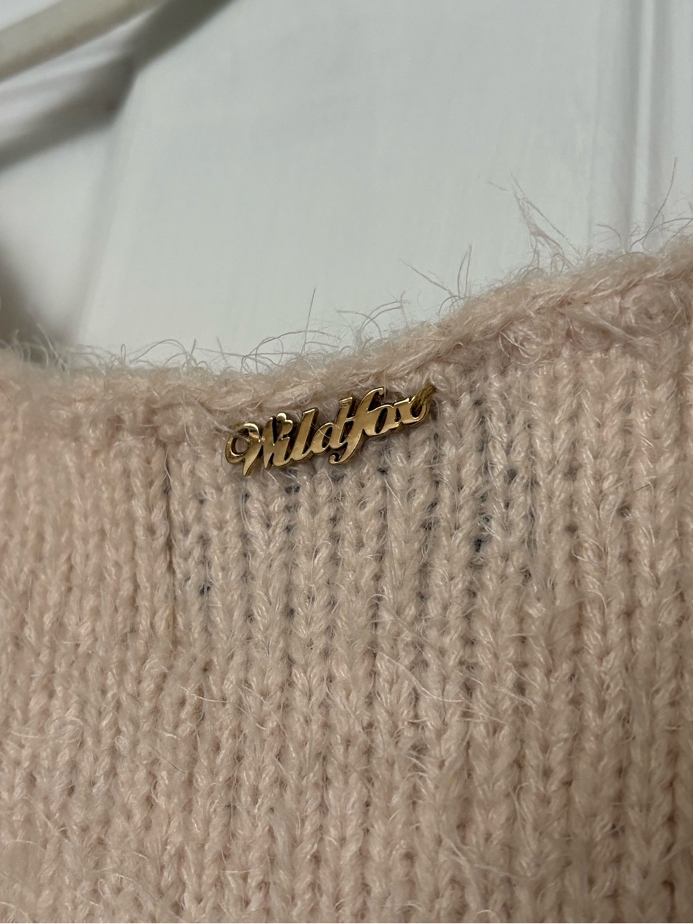 Rare Wildfox Fuzzy Cat Cropped Sweater - Picture 6 of 8